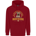 A French Bulldog Dog Childrens Kids Hoodie Red