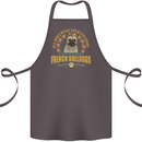 A French Bulldog Dog Cotton Apron 100% Organic Dark Grey