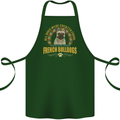 A French Bulldog Dog Cotton Apron 100% Organic Forest Green