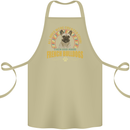 A French Bulldog Dog Cotton Apron 100% Organic Khaki