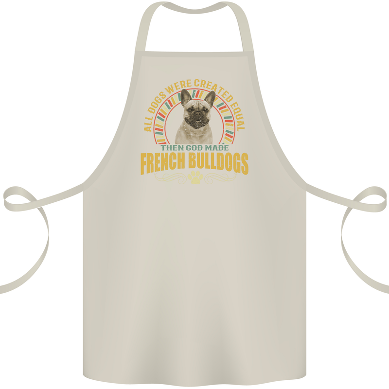 A French Bulldog Dog Cotton Apron 100% Organic Natural