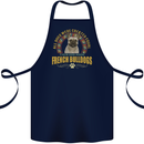 A French Bulldog Dog Cotton Apron 100% Organic Navy Blue
