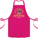 A French Bulldog Dog Cotton Apron 100% Organic Pink