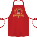 A French Bulldog Dog Cotton Apron 100% Organic Red