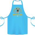 A French Bulldog Dog Cotton Apron 100% Organic Turquoise