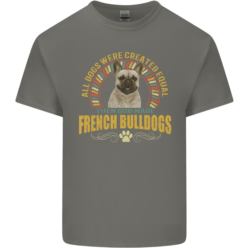 A French Bulldog Dog Kids T-Shirt Childrens Charcoal