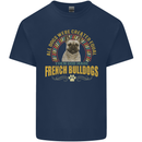 A French Bulldog Dog Kids T-Shirt Childrens Navy Blue
