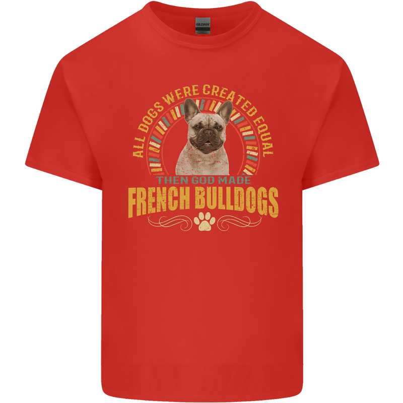 A French Bulldog Dog Kids T-Shirt Childrens Red