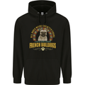 A French Bulldog Dog Mens 80% Cotton Hoodie Black