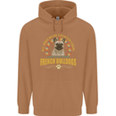 A French Bulldog Dog Mens 80% Cotton Hoodie Caramel Latte