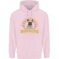 A French Bulldog Dog Mens 80% Cotton Hoodie Light Pink
