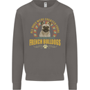 A French Bulldog Dog Mens Sweatshirt Jumper Charcoal