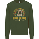 A French Bulldog Dog Mens Sweatshirt Jumper Forest Green