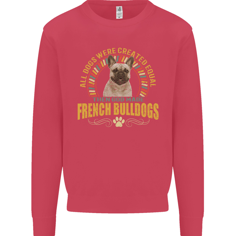 A French Bulldog Dog Mens Sweatshirt Jumper Heliconia