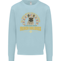 A French Bulldog Dog Mens Sweatshirt Jumper Light Blue