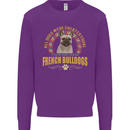 A French Bulldog Dog Mens Sweatshirt Jumper Purple