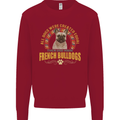 A French Bulldog Dog Mens Sweatshirt Jumper Red