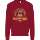 A French Bulldog Dog Mens Sweatshirt Jumper Red