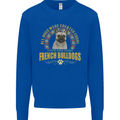 A French Bulldog Dog Mens Sweatshirt Jumper Royal Blue