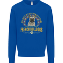 A French Bulldog Dog Mens Sweatshirt Jumper Royal Blue