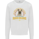 A French Bulldog Dog Mens Sweatshirt Jumper White