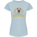 A French Bulldog Dog Womens Petite Cut T-Shirt Light Blue