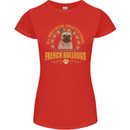A French Bulldog Dog Womens Petite Cut T-Shirt Red