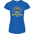 A French Bulldog Dog Womens Petite Cut T-Shirt Royal Blue