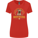 A French Bulldog Dog Womens Wider Cut T-Shirt Red