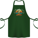 A Frog Hiking in the Mountains Trekking Cotton Apron 100% Organic Forest Green