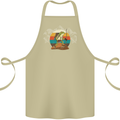 A Frog Hiking in the Mountains Trekking Cotton Apron 100% Organic Khaki