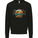 A Frog Hiking in the Mountains Trekking Kids Sweatshirt Jumper Black