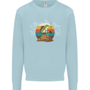 A Frog Hiking in the Mountains Trekking Kids Sweatshirt Jumper Light Blue