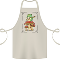 A Frog Playing the Guitar on a Toadstool Cotton Apron 100% Organic Natural