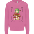 A Frog Playing the Guitar on a Toadstool Mens Sweatshirt Jumper Azalea