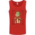 A Frog Playing the Guitar on a Toadstool Mens Vest Tank Top Red