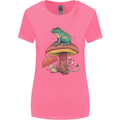 A Frog Sitting on a Mushroom Womens Wider Cut T-Shirt Azalea