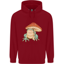 A Frog Under a Toadstool Umbrella Toad Childrens Kids Hoodie Red