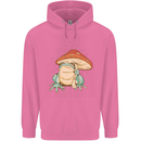 A Frog Under a Toadstool Umbrella Toad Mens 80% Cotton Hoodie Azelea