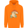 A Frog Under a Toadstool Umbrella Toad Mens 80% Cotton Hoodie Orange