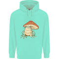 A Frog Under a Toadstool Umbrella Toad Mens 80% Cotton Hoodie Peppermint