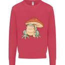 A Frog Under a Toadstool Umbrella Toad Mens Sweatshirt Jumper Heliconia