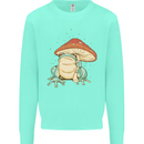 A Frog Under a Toadstool Umbrella Toad Mens Sweatshirt Jumper Peppermint