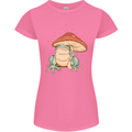 A Frog Under a Toadstool Umbrella Toad Womens Petite Cut T-Shirt Azalea