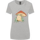 A Frog Under a Toadstool Umbrella Toad Womens Wider Cut T-Shirt Sports Grey