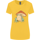 A Frog Under a Toadstool Umbrella Toad Womens Wider Cut T-Shirt Yellow