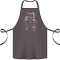A Frog With an Eyepatch Cotton Apron 100% Organic Dark Grey