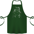 A Frog With an Eyepatch Cotton Apron 100% Organic Forest Green