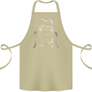 A Frog With an Eyepatch Cotton Apron 100% Organic Khaki