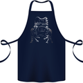 A Frog With an Eyepatch Cotton Apron 100% Organic Navy Blue